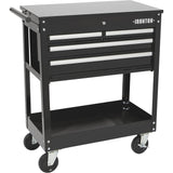 Ironton 30in. 4-Drawer Tool Cart - 33-7/8in.L x 17-5/8in.W x 39-1/8in.H, 500-Lb. Capacity Ironton