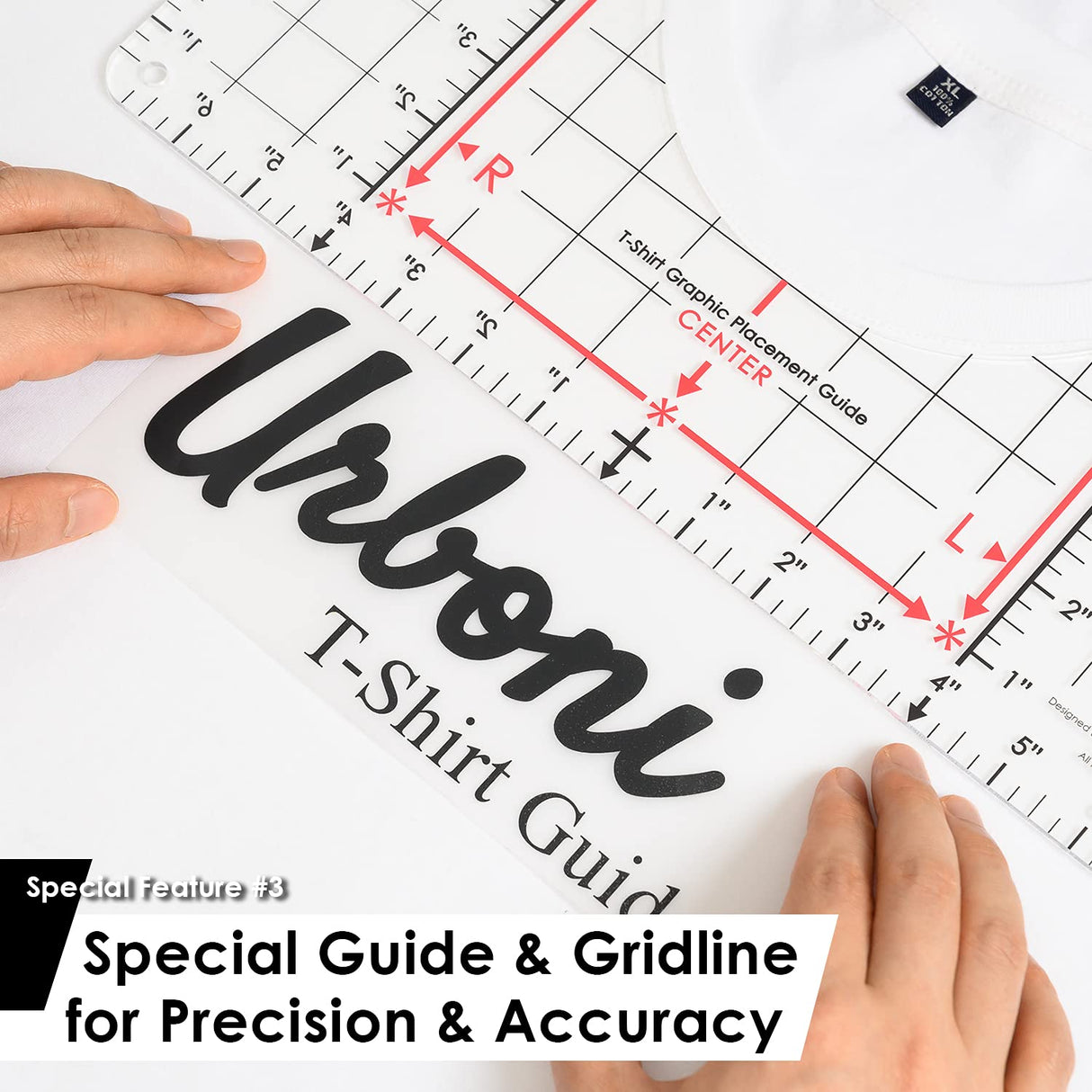 Standard Size - Tshirt Ruler Guide for Vinyl Alignment, T Shirt Rulers to Center Designs, T Shirt Ruler Alignment Tool Placement, Tshirt Guide Ruler Urboni