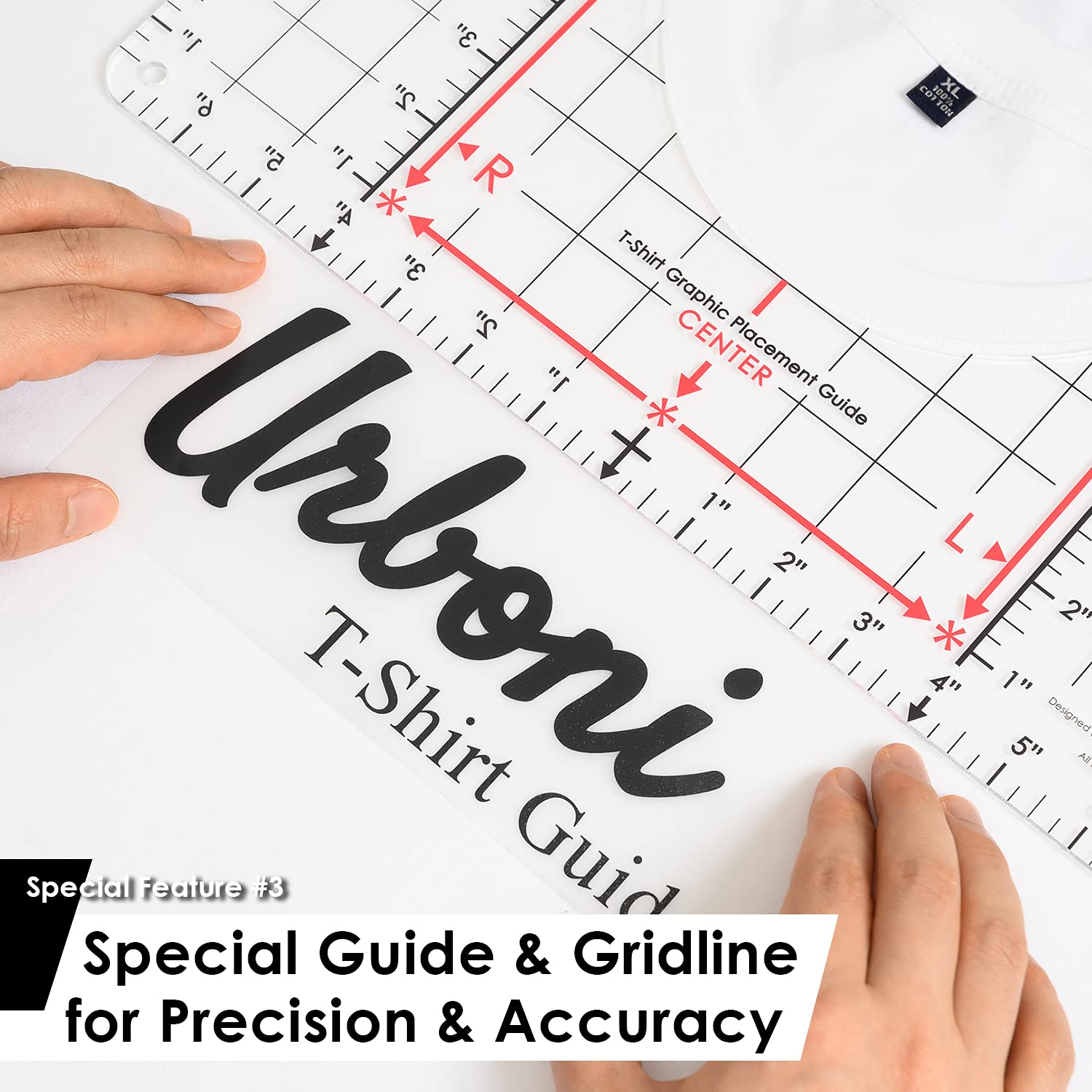 Standard Size - Tshirt Ruler Guide for Vinyl Alignment, T Shirt Rulers to Center Designs, T Shirt Ruler Alignment Tool Placement, Tshirt Guide Ruler - WoodArtSupply