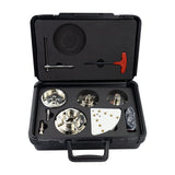 DEEFIINE 4 Inch Wood Lathe Chuck Set 1-1/4“x 8tpi Thread and 1"x8tpi Adapter, Nickel Plated Self Centering 4 Jaw Wood Turning Chuck set(5 jaws)… DEEFIINE