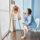 SunyesYoon Display Black Easel Stand for Wedding Sign - Artist Instant Tripod Collapsible Portable Floor Easel for Posters- 63" Adjustable Easy SunyesYoon