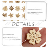 Yardenfun 300pcs Leaves Small Grass Chips Blank Bookmarks Plant Bookmark Plant Accessories Unfinished Wood Slices Wood Plant Cutouts Unpainted Wood Yardenfun