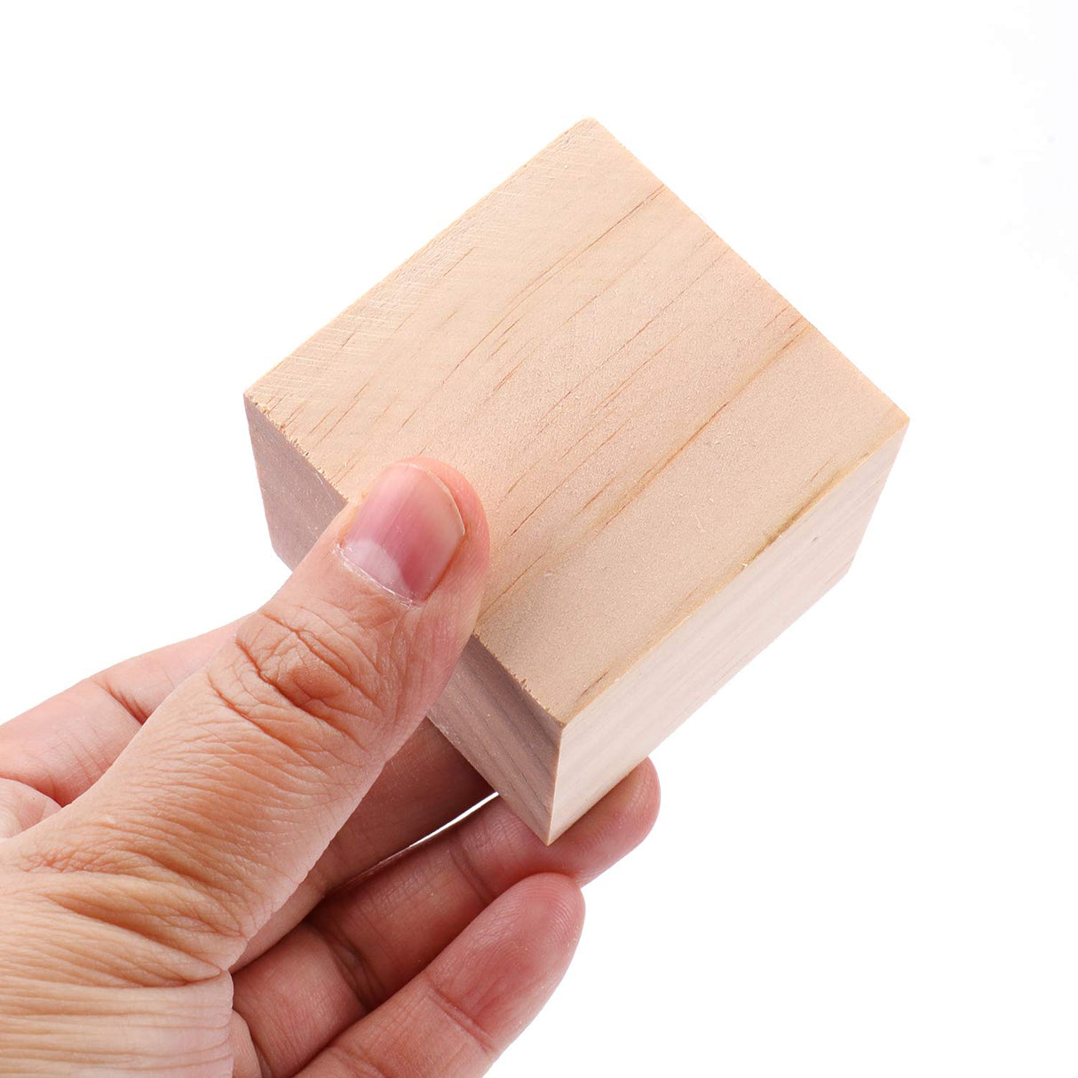 Tosnail 30 Pack 2 Inches Unfinished Wooden Cubes Wooden Blocks - Great for Crafts Making Tosnail