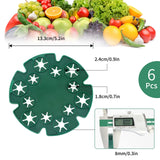 KINGLAKE 6 Pcs Bamboo Cane Holder Plastic Plant Cane Support Caps for Climbing Plants Sweet Peas Beans Green KINGLAKE