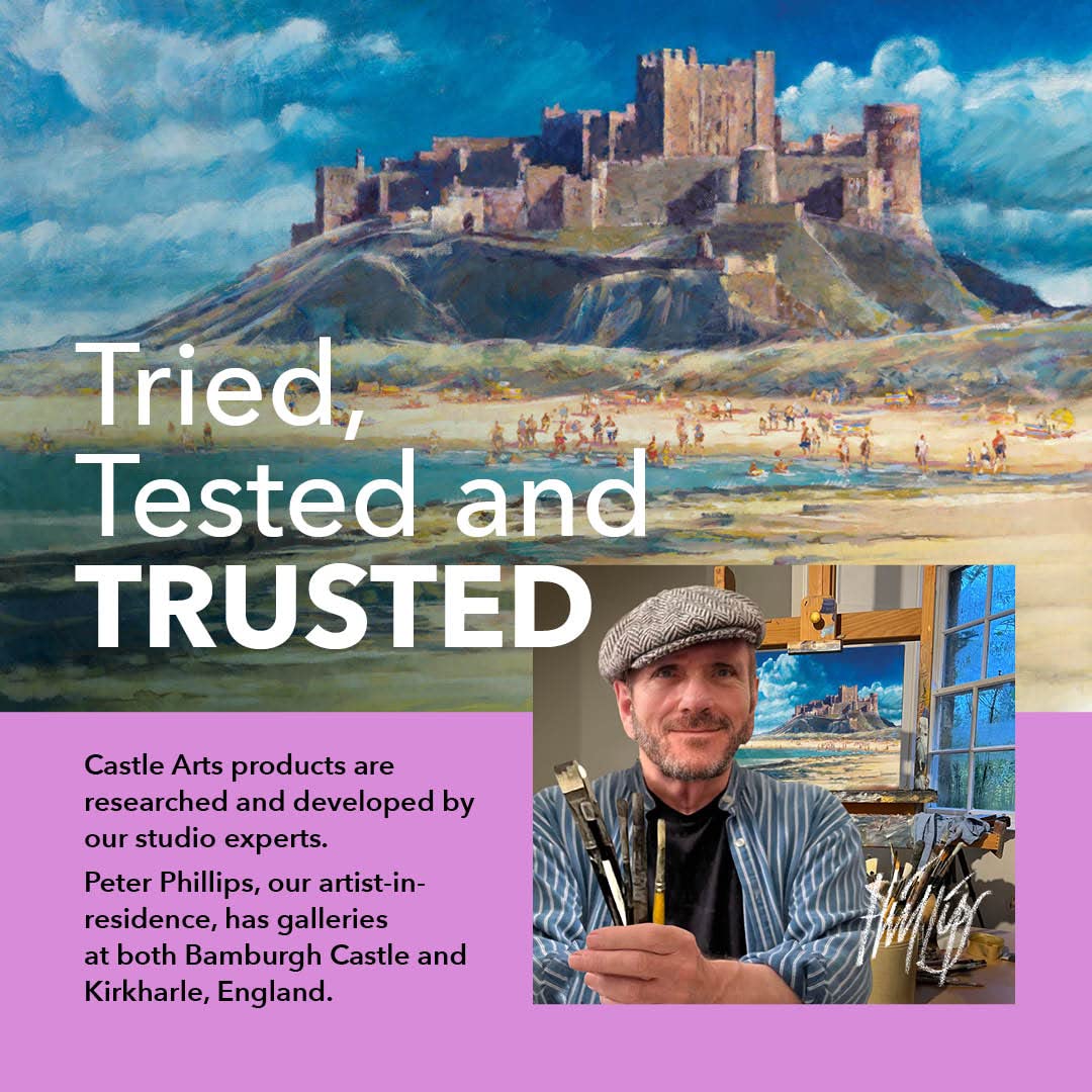 Castle Art Supplies 60 Piece Drawing & Sketching Set | Quality Graphite, Charcoal, Pastel, Water Soluble Pencils + Sticks, Fineliners | For Castle Art Supplies