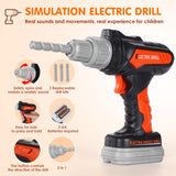 Kids Tool Set- 48PCS Toddler Tool Set Toys with Electronic Toy Drill, Tool Bag&Tool Belt&Tape Measure, Pretend Play Kids Construction Tool Kits Toy maysida