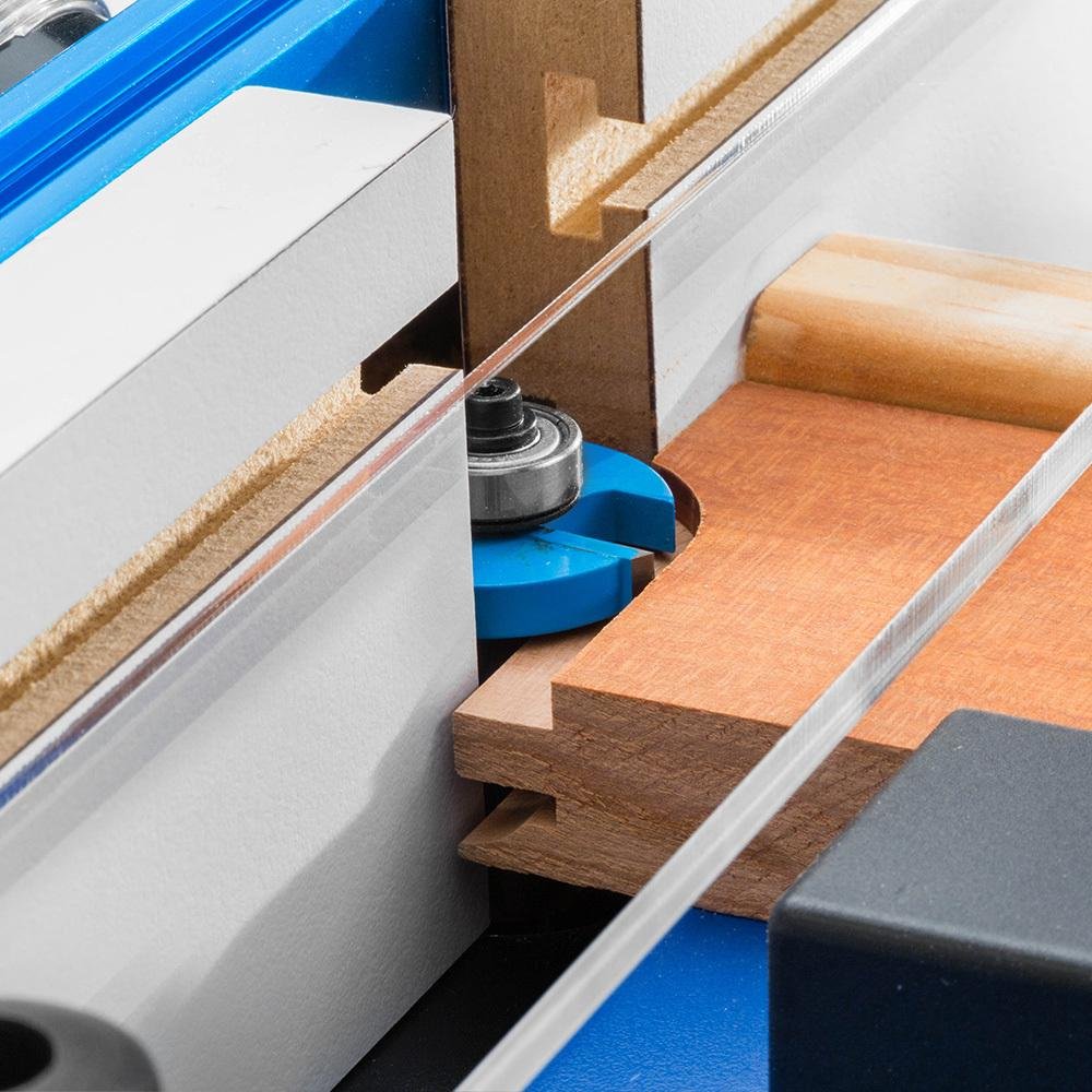 Rockler Rail Coping Sled for Router Table – Round Handle Router Sled for Firm Grip – Toggle Clamp Features Easy, Tool-Free Adjustments - Maximum ROCKLER