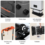 Multifunctional Folding Work Table, 7 in 1 Work Benches for Garage, as Portable Workbench, Sawhorse, Scaffold, Platform, Car Creeper, and Hand Truck, TLGREEN