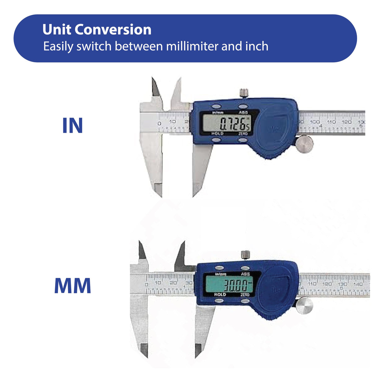 Fowler 54-101-150-2, Xtra-Value Cal Digital Caliper With 0-6"/150MM Measuring Range,Blue Fowler