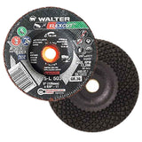 Walter 15L503 5x5/8-11 Flexcut Spin-On Grinding Wheels Contaminant Free Type 29S Grit 36, 25 Pack Walter Surface Technologies