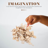 Operitacx 100pcs Unfinished Wood Ornaments Music Notes Wood Cutouts Music DIY Craft Embellishments Music Instrument Shape Unfinished Wood Decoration Operitacx