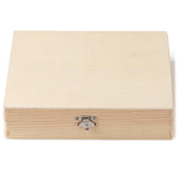 ArtMinds 8.5” Unfinished Wooden Flat Box by Make Market - Ready-To-Decorate Wood Box for Trinkets, Coins, Jewlery, Valuables - Bulk 6 Pack Make Market