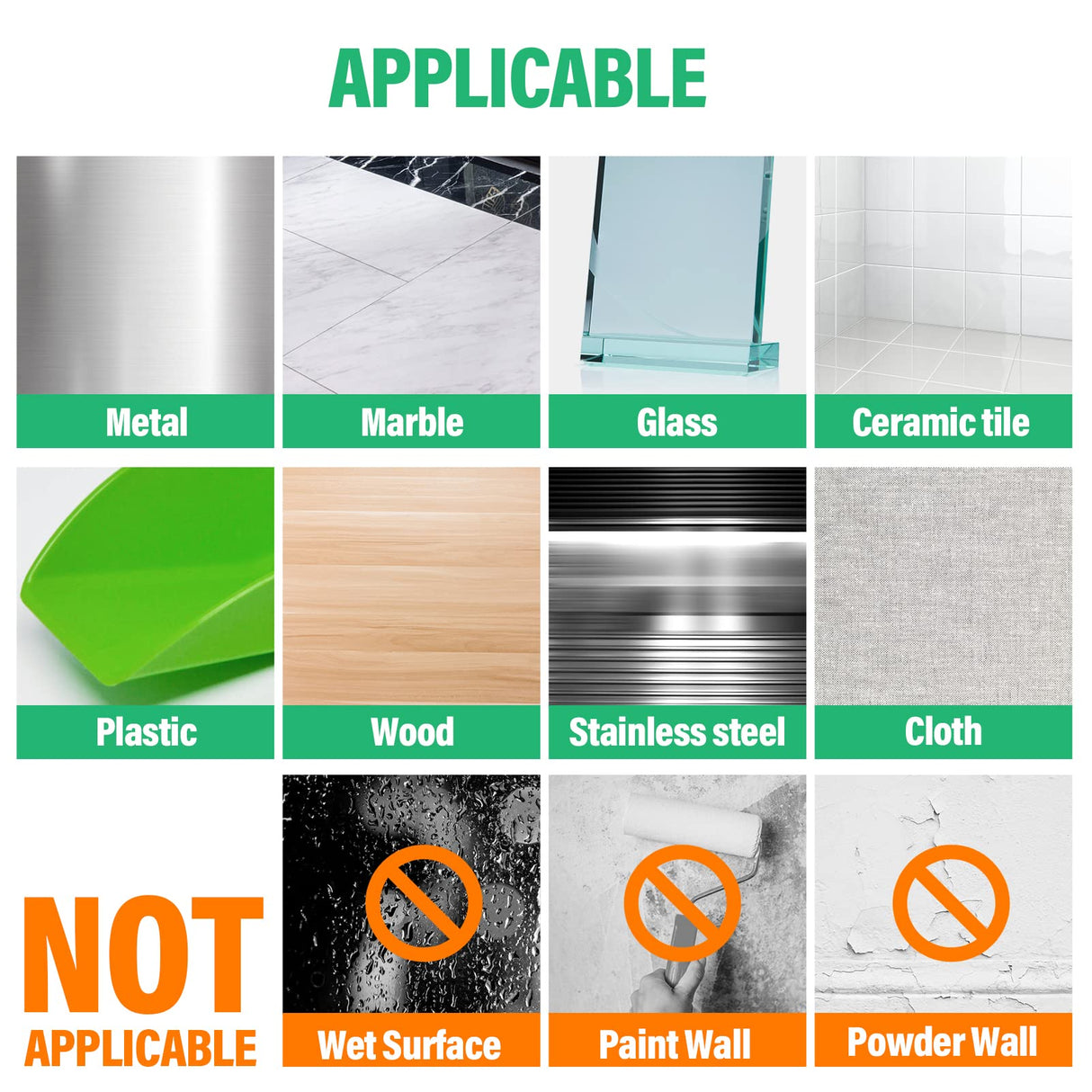 CREGEAR Double Sided Tape Heavy Duty (10 FT/120in), Transparent Nano Tape, Clear Mounting Tape Strong Adhesive Strips, Multipurpose Wall Hanging CREGEAR