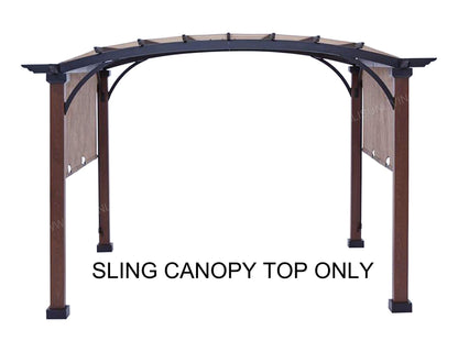 ALISUN Replacement Sling Canopy (with Ties) for The Lowe's Allen + roth 10 ft x 10 ft Tan/Black Material Freestanding Pergola #L-PG152PST-B (Size: - WoodArtSupply