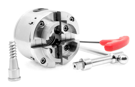 WEN LA4275 2.75-Inch 4-Jaw Self-Centering Keyed Lathe Chuck Set with 1-Inch x 8TPI Thread WEN