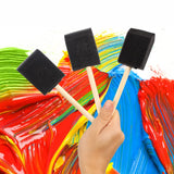 20 Pcs Foam Paint Brushes, 2 Inch Foam Brush, Wood Handle Sponge Brush, Sponge Brushes for Painting, Foam Brushes for Staining, Varnishes, and DIY Phinus