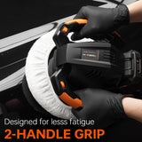 THINKWORK Buffer Polisher, 20V Cordless Buffer Polisher, 10 Inch Portable Polishing Machine Kit for Car, with 2Ah Rechargeable Battery, 6 Variable THINKWORK
