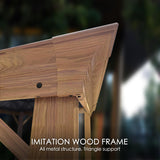 Kozyard Apollo 10’x12’ Hardtop Gazebo, Wooden Coated Aluminum Frame Canopy with Galvanized Steel Double Roof, Outdoor Permanent Metal Pavilion with Kozyard