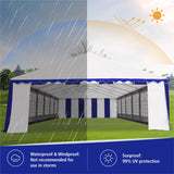 GREEN PARTY 20x40FT Party Tent Heavy Duty, Large Wedding Event Shelters with 7 Carry Bags & Removable Sidewalls, Outdoor Canopy Gazebo Commercial GREEN PARTY