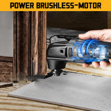 Cordless Oscillating Tool for Dewalt 20V Battery, Brushless-Motor Tool with Auxiliary Handle, 6 Variable Speed Oscillating Multi-Tool for Scraping, Cerycose