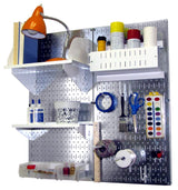 Wall Control 30-P-3232GV Galvanized Steel Pegboard Pack Wall Control