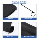 4Pcs Black Dust Collection Bag for Miter Saw Table Saw Miter Saw Dust Bag Black Dust Collection Bag 255 Model with Zipper and Wired Adjustable Stand Mozeat Lens