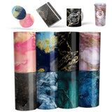 Infusible Transfer Ink Sheets for Cricut Mug Press,4x12 Inch Marble Sublimation Transfer Paper for Heat Press Machine, 8 Sheets Lucky Goddness