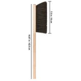 Redecker Horsehair Workshop Brush with Extra-Long Beechwood Handle, Set of 2, Stiff Natural Bristles, 17 inches, Made in Germany REDECKER