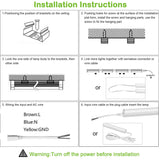 6 Pack LED Shop Light 4FT, T5 Integrated Single Fixture, 22W, 2200lm, 6500K Super Bright White, Linkable Shop Light, Utility Shop Lights, Corded hykolity