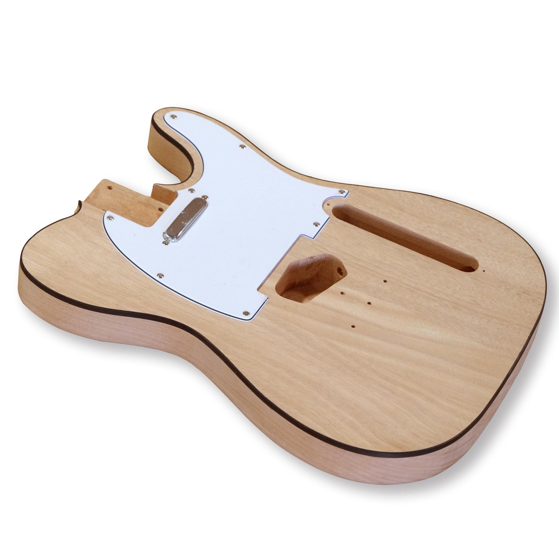 BexGears DIY Electric Guitar Kits for TL style Okoume wood Body maple neck & maple fingerboard - WoodArtSupply