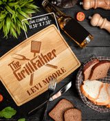 Tayfus Personalized Cutting Boards for Men - Customized Wood Meat Boards for Grill Masters - Unique Custom Gift Ideas for Father's Day, Christmas, Tayfus