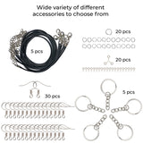 ALEXES Resin Accessories Decoration - Resin Keychain Kit - Resin Decoration Accessories Kit - Epoxy Resin Jewelry Making Supplies - Resin Earring ALEXES