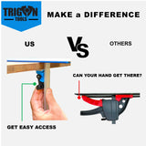 Quick Release Track Saw Clamp, Clamps for Circular Saw Guide Rail Clamp, Track Clamps for - Plunge Saw, Track Saw Guide, Track Saw Accessories, T Trigon-Tools