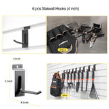 ATOOLA Slatwall Shelves 24 Inch, Heavy Duty Slatwall Accessories, Slat Wall Wire Shelf, Gargage Storage Slatboard Shelves (2 Pack) ATOOLA