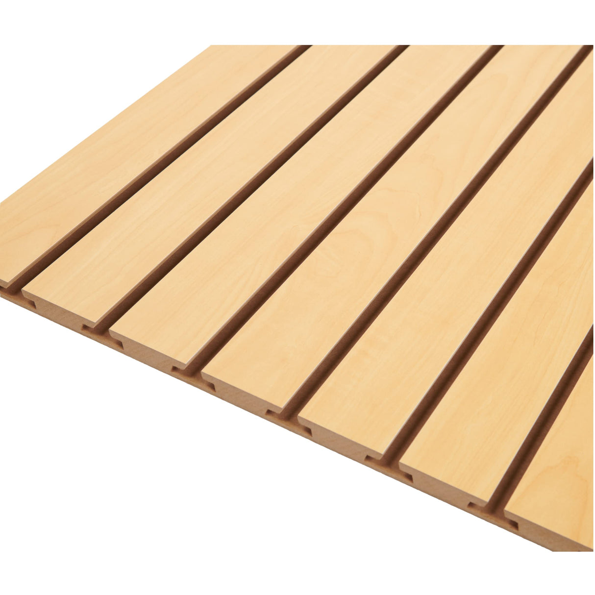 SSWBasics 4 ft x 2 ft Horizontal Maple Slatwall Easy Organizer Panels (24"H x 48"L) - Pack of 2 - Perfect for Retail Store, Garage Wall, and Craft SSWBasics