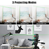 Laser Level, HYCHIKA 100Ft Self-Leveling Green Laser Level, Dual Modules with 2 Laser Heads Horizontal Vertical Cross Line, IP54, Rechargeable Cross HYCHIKA BETTER TOOLS FOR BETTER LIFE