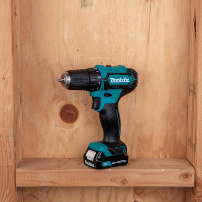 Makita FD09R1 12V max CXT® Lithium-Ion Cordless 3/8" Driver-Drill Kit (2.0Ah) - WoodArtSupply