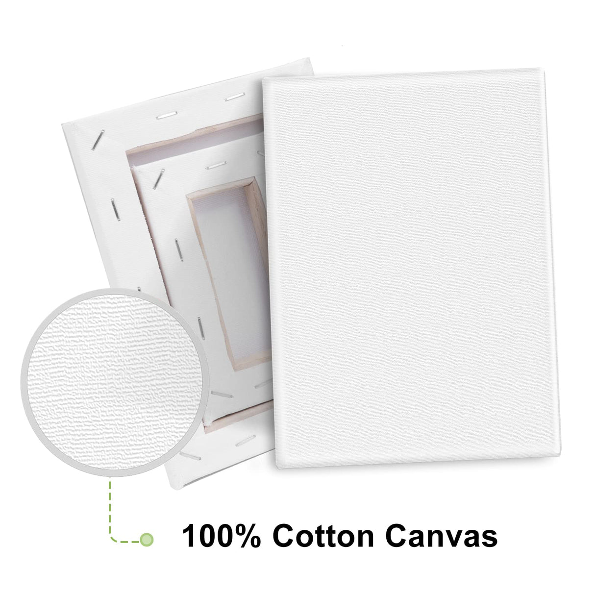 6Packs Mini Stretched Canvases for Painting with 3x5”, 4x4”, 4x6”, 5x5”, 5x7”, 6x6”, Painting Canvas for Oil & Acrylic Paint. ESRICH