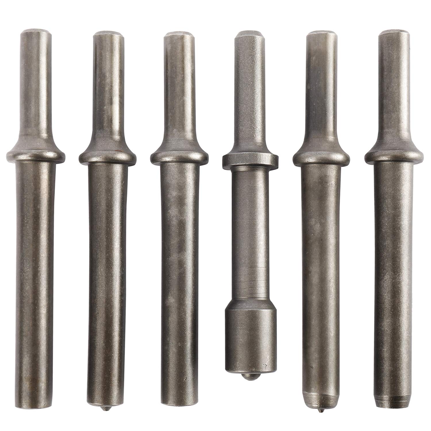YaeCCC 7 Pcs Heavy Duty Smoothing Pneumatic Air Rivet Hammer Tools Steel Air Hammer Chisel Pneumatic Hammer for Hollow Solid Half-hollow Rivet Yaeccc