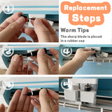 THANMAO Deep-Cut Blade and Housing Kit - Replacement Deep Point Blade Compatible with Maker 3/Maker/Explore 3/Air 2/Air/One/Venture - Ideal for THANMAO