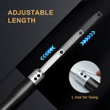 Lathe Tools, Wood Lathe Tools with Removable Handle, 【Latest Upgraded】Turning Tool with Adjustable Connector including Swan Neck Hollower, Rougher, Feotvo