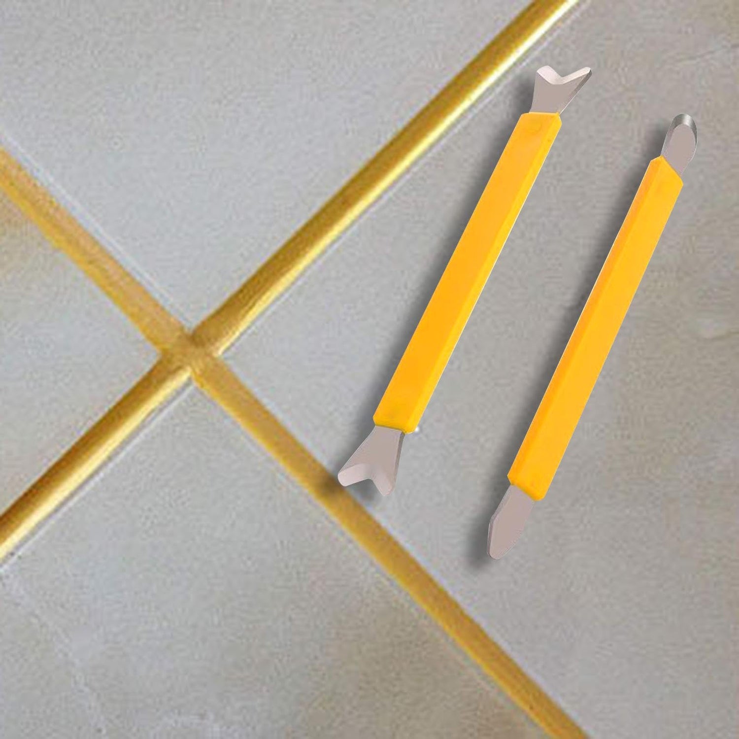 IEUDNS 2x Caulking Tool Caulk Finishing Tool for Internal and External Corners Scraping Caulking Finisher Grout Applying Tool Construction Tool IEUDNS