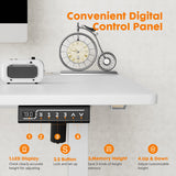 Sweetcrispy Standing Desk Adjustable Height, 48inch Electric Sit Stand up Desk for Home Office, Modern Rising Work Table for Computer Laptop, Lift Sweetcrispy