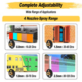 Paint-Sprayer-1000W-HVLP-High-Power-Electric-Spray-Paint-Gun 1400ml High Capacity Container 4 Nozzles and 3 Patterns Easy to Clean for Furniture Xavax