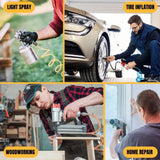 Limodot Ultra Quiet Air Compressor Portable, 60 dB, Silent and Electric for Car and Bike Tires, Nail Gun, and Pneumatic Tools, Garage, Shop, or Limodot