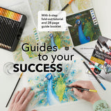 Castle Art Supplies 120 Watercolor Pencils Set | Quality Vibrant Pigments | Draw and Paint at Same Time | For Adult Artists and Professionals | Castle Art Supplies