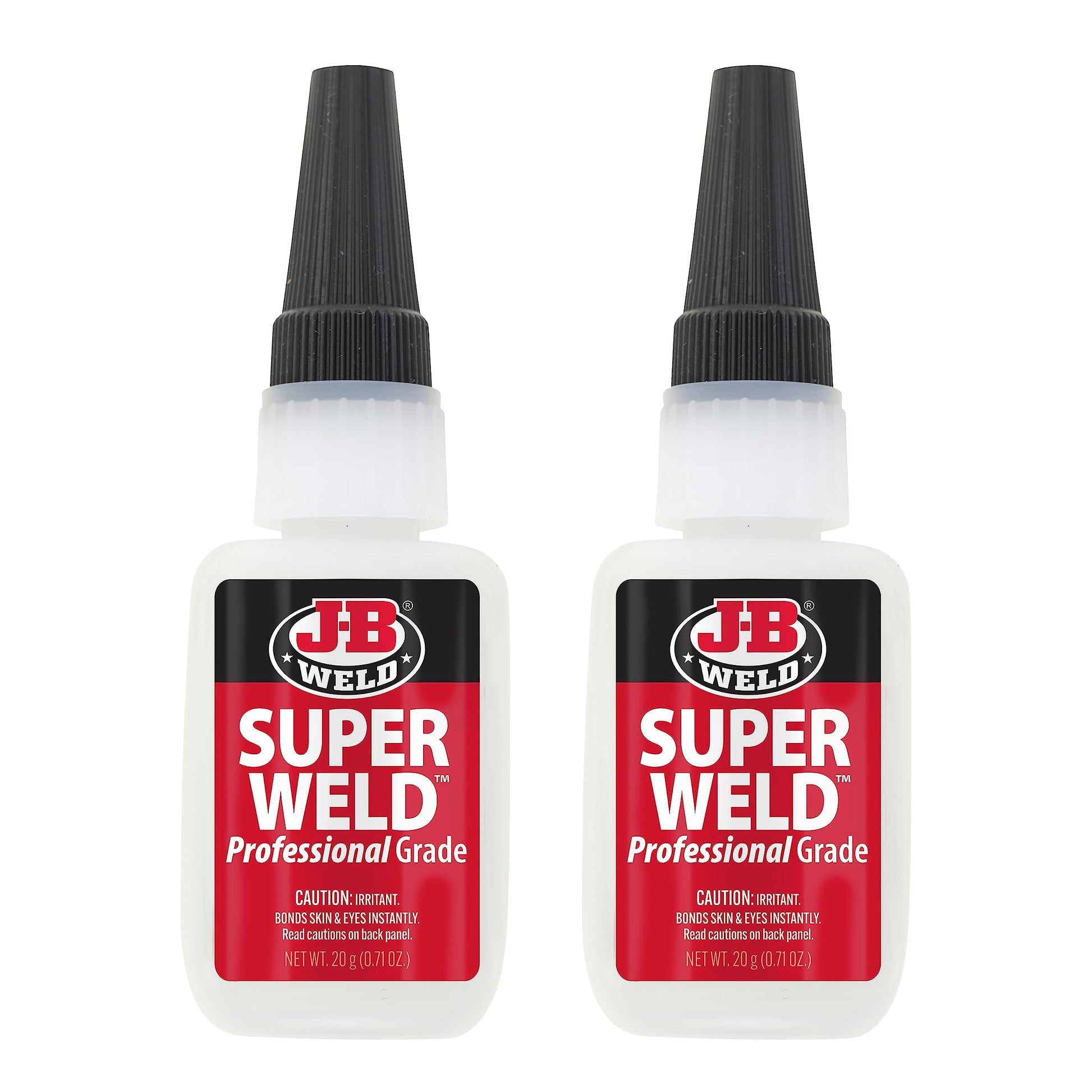 J-B Weld Superglue 20g 2 Pack - SuperWeld Professional Grade - WoodArtSupply