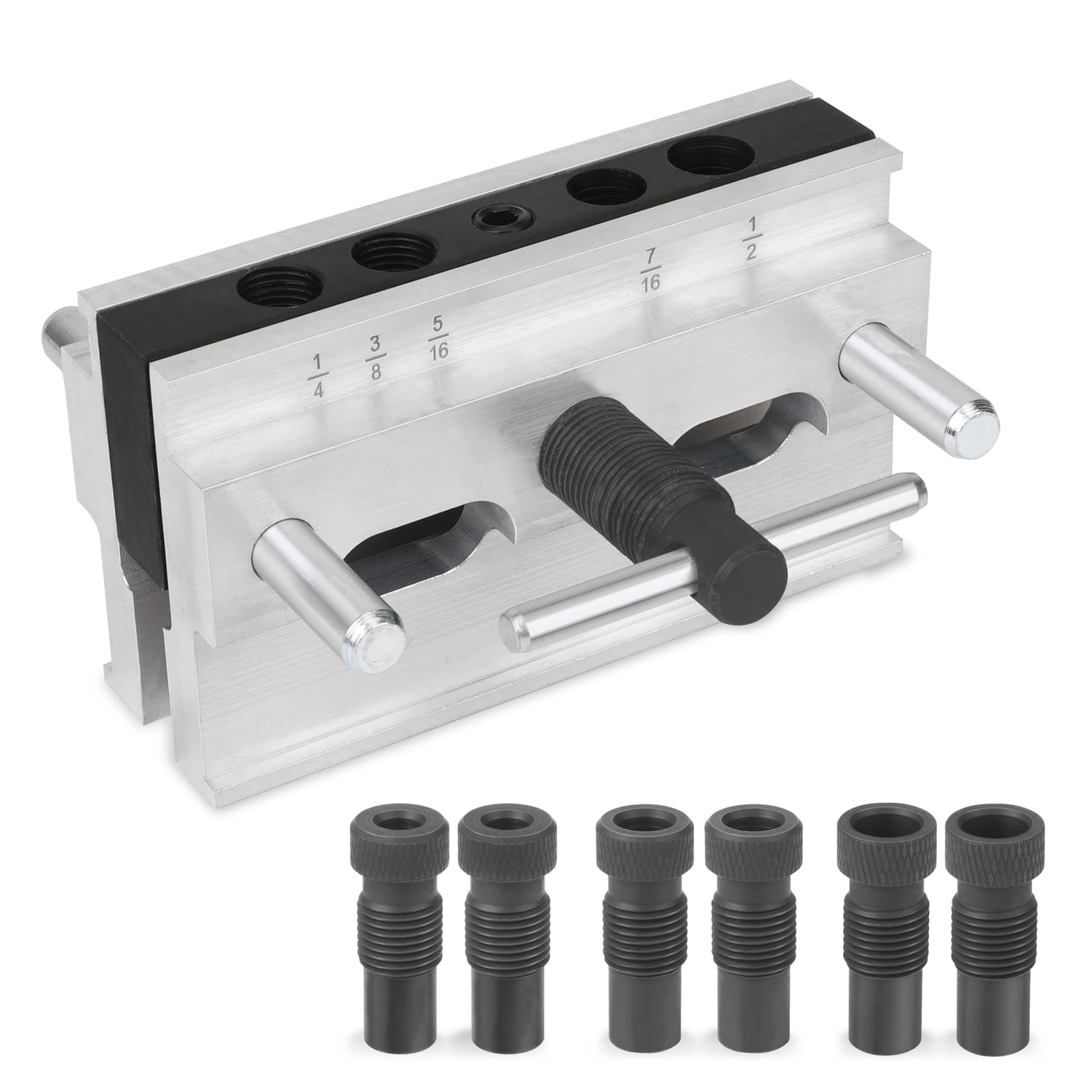 HURRICANE Centering Doweling Jig, Self Center Dowel Jig for Woodworking, Professional Dowel Jig Kit Bushings Set, Drill Guide Bushings Set, Perfect HURRICANE