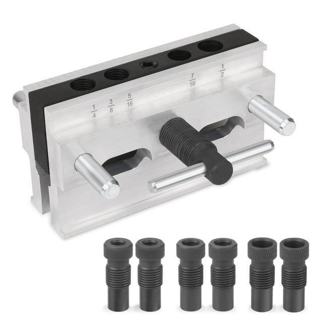 HURRICANE Centering Doweling Jig, Self Center Dowel Jig for Woodworking, Professional Dowel Jig Kit Bushings Set, Drill Guide Bushings Set, Perfect HURRICANE