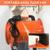 FICBXRA Utility Blower Fan 10 Inch Portable Axial Exhaust Fan 350W 1600CFM High Velocity Ventilator with 16FT Duct Hose for Exhausting & Ventilating FICBXRA